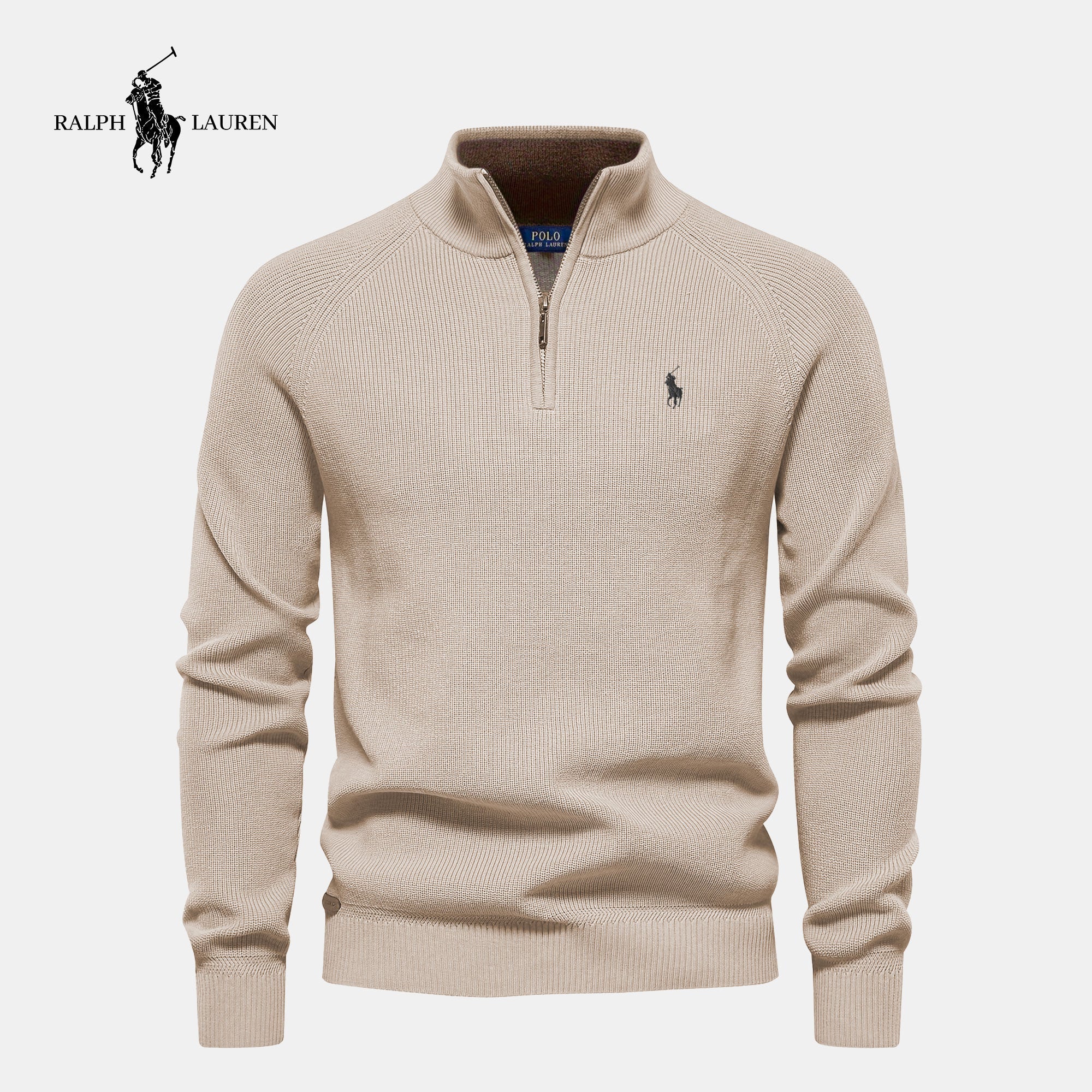 R&L Pullover mit Reißverschlusskragen (ANGEBOT)