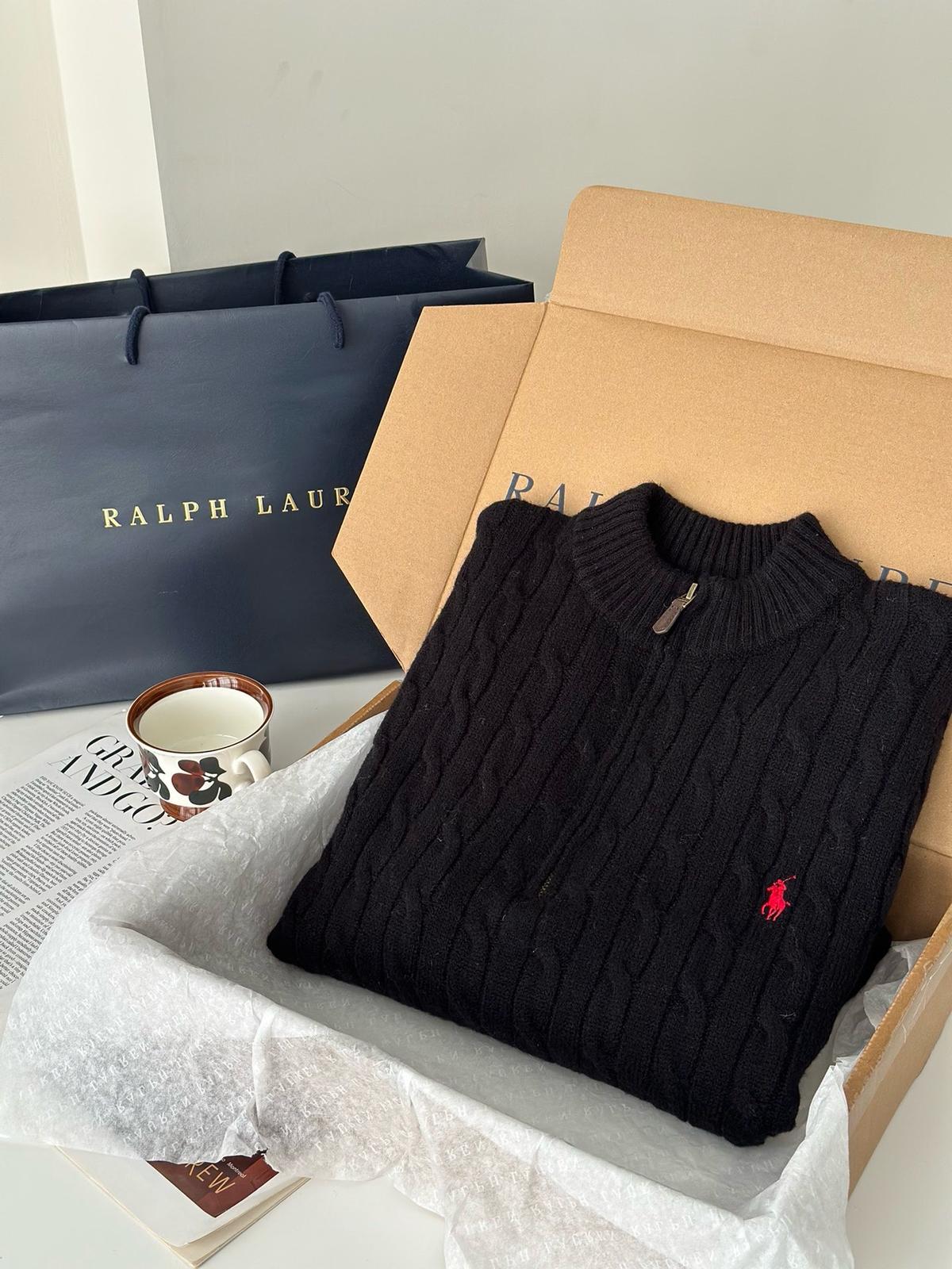 Polo RL Pullover mit halbem Reißverschluss (Black Friday)