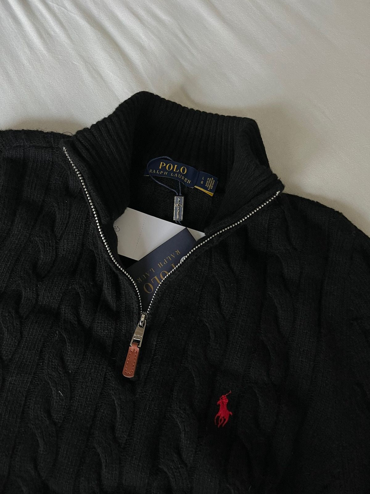 Polo RL Pullover mit halbem Reißverschluss (Black Friday)