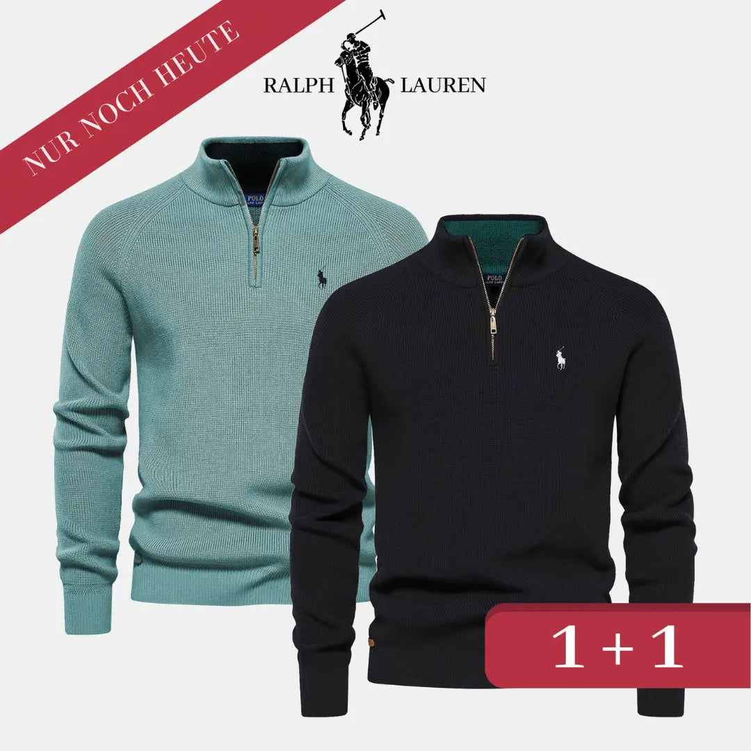 R&L Pullover 1+1 mit Reißverschlusskragen  (ANGEBOT)